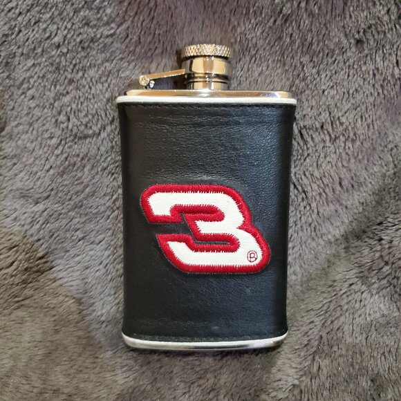 NASCAR Dale Earnhardt #3 Flask, Stainless Steel 3.5 oz. - Picture 1 of 8